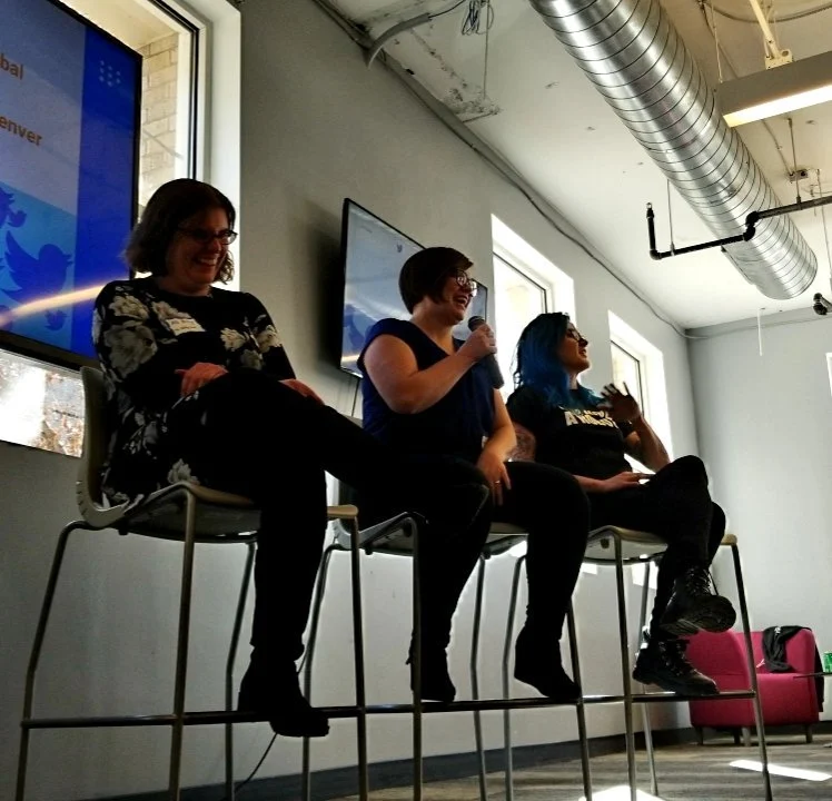 Alli Berry presenting at a conference